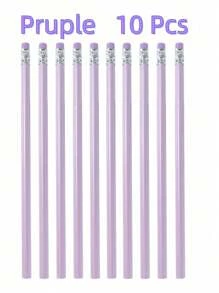 100/30/10/1pc Pencils In A Pack, Pink Wedding Hb Pencils, Graphite Pencil Set With Eraser, Suitable For School Drawing, Sketching, Bridal Baby Shower, New Year And Valentine's Day Gifts. Must-Have Stationery For Back To School Season