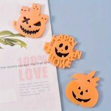 Funny Pumpkin Lamp Silicone Mold Halloween Decoration DIY Pumpkin Crystal Epoxy Mold Room Listing Cake Decoration Tool