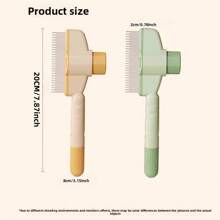 1/2PCSrandom Pet Hair Removal Comb, Long Hair Dense Tooth Needle Comb, Pet Specific Comb, Open Knot To Remove Floating Hair, One Click Self-Cleaning Comb