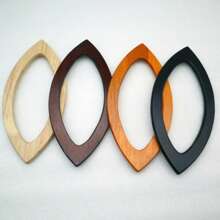 1 Peça Alça em D de Carvalho para Bolsa de Crochê - Madeira Maciça para Costura, Perfeita para Bolsas de Praia e Artesanato de Carteira, Fabricação de Carteiras DIY