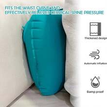 Portable Fabric Air Pillow Lightweight Bed Pillow Inflating Folding Inflatable Pillow Travel Pillow For Camping Desk Rest Backpacking Hiking Camping Travel Essentials Camping Accessories Camping Equipment Hiking