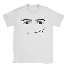 COOL SUMMER Anime Robot Robloxs Face T-Shirts Women Fun Tees Crew Neck Short Sleeve T Shirts Women Clothing Harajuku T Shirts - trắng - Xem 1