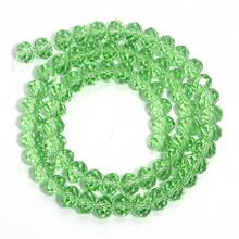 1 件透明绿色多面算盘水晶珠，3/4/6/8/10 毫米，多款式散珠，适合手工 DIY 珠宝制作，适用于手链、项链、吊坠、装饰品、批发珠子 - 綠色 - 查看 10