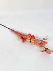 1/3pcs 25.2inch Artificial Butterfly Reed Grass, Artificial Fluffy Reed Grass Decoration, Pampas Grass, For Home Decoration, Wedding Decoration, Wedding Decoration, Wedding Bouquet, Bedroom Living Room Decoration, Desktop Decoration,Fall Decor,Autumn