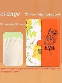 1 件定制 A5 花卉雕刻笔记本 - 个性化文字和姓名，商务 PU 皮革日记本，适用于办公室、学校 - 生日、圣诞节、情人节的独特礼物（紫色、绿色、混合色）学校用品，返校