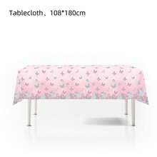 42 Stück Schmetterling Geburtstags Party Zubehör Einweg Pappteller Servietten Becher Tischdecken und Banner für Schmetterling Geburtstagsdekoration