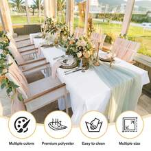 6 Pack White  Rectangle Tablecloths For 6-8 Foot Tables, Rectangular Polyester Table Cloth Stain And Wrinkle Resistant Washable Fabric Table Covers For Wedding Dining Parties - White - View 7