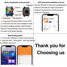 GUHUAVMI GUHUAVMI Ultra Large Capacity Battery Sport Smart Watch, 1000mAh Huge Battery, 2.01inch HD Full Screen Touch, Wireless Call/Dial, LED Flashlight, Clock, Music Control, Shutter Control, Fitness Tracker, Heart Rate/Sleep Monitoring, IP68 Waterproof Smartwatch For Men Women, Compatible With Android/IOS