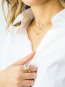 Ewell Chunky Luxury Elegant 925 Sterling Silver 18k Gold Plated Double Layer Twist Two Sided Zirconia Rings For Women Daily Wear - Luxury  Rings - View 4