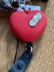 Plush Keychains - Silver and Red Nurse - View 3