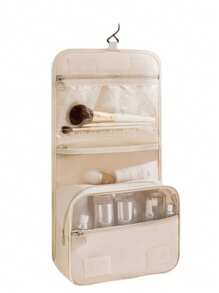 1pc Versatile Casual Large Capacity Hanging Makeup Bag