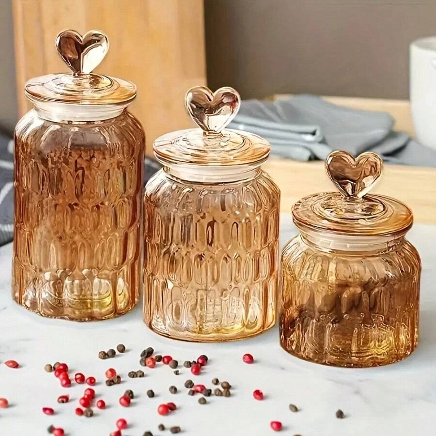 Sugar & Creamer Storage:  With This Set Of 3 Sealed Glass Jars (21.98 Oz - 47.34 Oz). Featuring Secure, Airtight Lids On A Classic Mason-Style Design, These Containers Effectively Block Moisture – Dispensing During Coffee Or Tea Preparation. These Reusable, Dishwasher