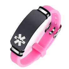 Personalized Medical Identification Alert Silicone Bracelet, ICE Health Conditions Awareness Bangle Custom ID Medic Jewelry For Emergency, Casual Medic Rubber Wristband, Name/Address/Phone Number/Medical Issues Engravable, Aid Bag Included - Multicolor - View 15