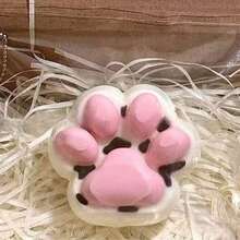 1/5pcs Cat Claw Squeeze Toy, Slow Rebound Grape/Orange Color, Stress Relief, Squeeze Toy, Cube Squeeze Toy, Taba Squeeze Slime, Stretchy Big Squeeze Cat Claw, Finger Spinner Toy, Birthday Party Gift - Multicolor - View 8