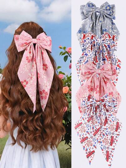 1pc Women's Hair Clip, Minimalist Elegant Floral, Car, Bone, Star, Firework, Butterfly Printed Hair Accessory, Suitable For Daily Wear, Party, Vacation In Spring/Summer
