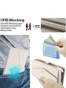 AWQUER Flip PU Kunstleder Geldbörse Hülle kompatibel mit iPhone 16E 16 15 14 Plus 13 12 Mini 11 Pro X XS Max XR 8 mit Handschlaufe, Umhängetasche mit Kartenfächern, Handytasche passend für Galaxy A56 A36 A26 A16 A55 A35 A25 A15 A54 A14 A73 A53 A13 A72 A52 A12 4G 5G S25 Edge S24 S23 S22 S21 S20 FE Plus Ultra, Ständer Hülle 9A 9 8A 8 Pro XL Halterung RFID blockierend Handyhülle - Weiss - Übersicht 7