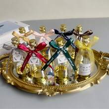 Set de 12 envases en forma de botella de champán, diseño ligero y portátil, contenedores de almacenamiento adecuados para frutas secas, snacks, chocolate - Multicolor - Ver 5