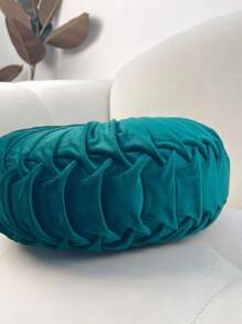 2pcs Velvet Round Swan Decorative Throw Pillow Covers, Suitable For Sofa, Small DIY Cushion, Bedroom, Sofa Decoration Pumpkin 3D Round Velvet Cushion