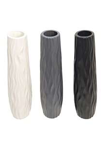 1pc Unbreakable Plastic Flower Vase, Creative Home Decor, Large Decorative Floor Vase, 22.63 Inch Height, Suitable For Floor, Table Decor, Living Room, Modern Home Office, Bedroom, Farmhouse, Wedding Party Events, Home, Kitchen, Living Room Tabletop