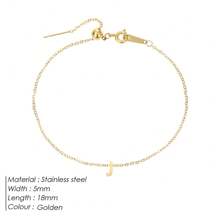 Cadena brazalete DIY de 26 letras para mujeres, accesorio de joyería, de acero inoxidable de alta calidad, a la moda y personalizado