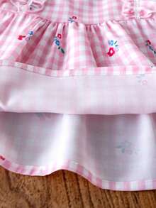 3pcs/Set Baby Girls Princess Summer Outfit - Sleeveless Dress Top And Pants With Headband