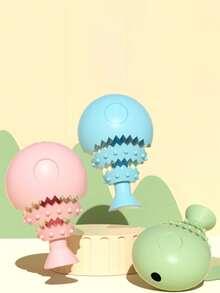 1件装宠物用品宠物磨牙狗咀嚼玩具鱼骨趣味漏食狗玩具TPR宠物玩具 - 彩色 - 查看 3