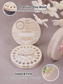 Custom Tooth Fairy Box, Cute Floral First Tooth Keepsake, Personalized Name Storage, Customized Birthday Gift, Customizable Back To School Keepsake - Style a - View 6