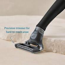 Shaving Kit For Men Razor Handle And 3 Razor Blade Refill Cartridges Charcoal88am - Charcoal - View 4