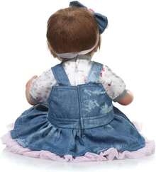 Ziyiui Vivid 55cm 22 Inch Reborn Baby Doll Girl Lifelike Soft Vinyl Newborn Doll Realistic Looking Toddler Toy Cute Kids Gift For Birthday Christmas - Mix - View 7