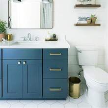 1 卷自粘纯色壁纸，蓝色卧室装饰墙纸，防水防油墙贴，适用于墙壁、护墙板、桌面、桌子、宿舍、卧室、客厅、厨房橱柜墙贴墙面装饰客厅装饰 - 藍色 - 查看 7