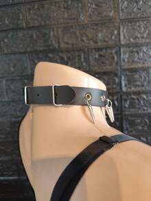 KHATY KANE CHOKER Heart PU Leather - Black - View 2