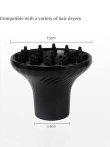 1个吹风机扩散器头，可重复使用，适用于波浪卷发，特殊扩散风嘴，卷发梳套装，返校季、旅行度假必备，女士美发配件，头发，旅行，美发产品，美发工具，美发用品，理发师，理发配件，理发店，美发设备 - 彩色 - 查看 8