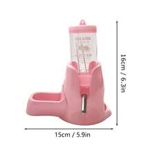 1pc Pet Supplies Hamster Kettle Feeder Drinker Small Animals Drinking Bowl Holder Hamster Water Bottle