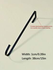 1pc Wreath Hook For Front Door, Metal 12'' 15'' Door Wreath Hook, Halloween Thanksgiving Christmas Decoration Wreath Hook For Hanging Fall Decoration Welcome Sign Holder, Best Gift, Room Decoration, Home Decor Autumn Decor - Multicolor - View 19