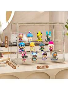 1 件透明防尘展示柜，收藏品小雕像、玩偶、模型、珠宝、化妆品展示柜