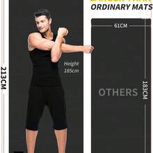 CAMBIVO Yoga Mat, Extra Long And Wide Exercise Mat 84" X 30" X 1/4 Inch, Large Non Slip Workout Mat For Fitness, Barefoot Workouts, Home Gym Studio - Multicolor - View 1