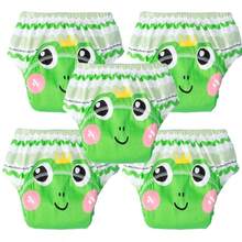 5pcs Children's Training Pants, Breathable Leak-Proof Baby Learning Pants, Washable Diapers, Infant Potty Training Pants, Newborn Training Pants, Reusable Baby Cloth Diapers, Suitable For Boys And Girls - Multicolor - View 28