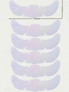 6张彩虹雀斑脸部临时纹身贴纸，全息闪光雀斑贴纸，闪亮雀斑临时纹身，防水，带闪光点，适合角色扮演、音乐节、派对妆容