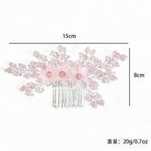 New Handmade Bridal Pearl Flower Hairpin & Hair Comb Set, Wedding Dress Accessories