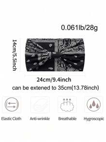 Women Bandana 4 Pcs Boho Headband Women Headband Hairband Turban Soft Flower Headbands For Women's Hair Everyday Yoga Sport Fitness Fashion Hair Accessories
