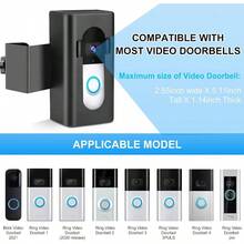 AntiTheft Video Doorbell Mount Compatible With Ring Blink Wireless Video Doorbell 1 2 3 Plus 3 4 2020 Release Adjustable NoDrill Mounting Bracket Wedge Adapter Holder Accessories(Black)As57 - 黑色 - 查看 7