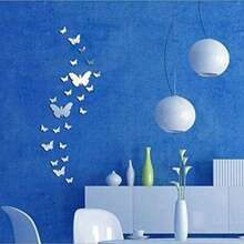 36pcs Acrylic 3D Mirror Wall Sticker, Butterfly Mirror Decals For Living Room, Bedroom, Office
