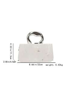 1 buc. Geantă de umăr cu lanț cilindric rotund la modă, geantă de mână versatilă de lux pentru machiaj