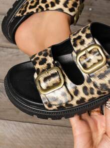 Chaussures à plateforme femme à semelle épaisse pour augmenter la hauteur, avec bout rond confortable et large, à multiples lanières et ajourées. Simples, mode casual polyvalente, personnalisées, cool de rue, moto, punk. Sandales épaisses convenant pour un usage quotidien, le travail, le campus, les festivals de musique, la plage, les sorties, les vacances
