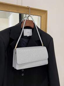 复古撞色豹纹优雅单肩/腋下包，女士豹纹手提包，豹纹强势回归