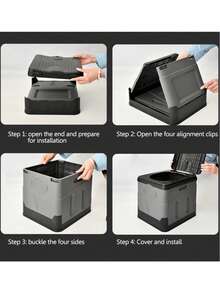 便携式折叠马桶车载马桶桶垃圾桶旅行户外露营折叠厕所旅游应急自驾成人自驾游应急厕所防臭移动露营厕所 - 彩色 - 查看 12