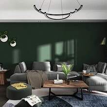 1 卷深绿色自粘壁纸 15.7 英寸 X 39.3/118.1/196.8 英寸 防水可移除厚无缝动物风格图案纯绿色装饰壁纸适用于家具橱柜厨房和浴室防水墙面覆盖自然美学易于粘贴墙贴 DIY 装饰墙纸房间装饰墙面装饰卧室客厅装饰 - 綠色 - 查看 2