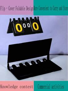 1pc Scoreboard, Flip-Style For Billiards, Soccer, Badminton, Basketball, Convenient Score Keeping Board