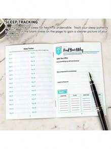 Diario di auto-cura - Sfida di 30 giorni per l'amore di sé, quaderno per riflessioni quotidiane - Pianificatore per la salute mentale e la crescita personale, registro di meditazione e umore, formato A5 (5,6x8,2 pollici), forniture scolastiche, ritorno a scuola