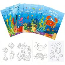 Livre de coloriage DIY sur le monde sous-marin et la vie marine, livre d'activités thématique océanique créatif avec des créatures marines fascinantes, convient pour des projets artistiques, le soulagement du stress, l'apprentissage et un excellent cadeau pour les passionnés de l'océan